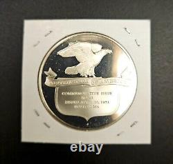 Postmasters of America Sterling Silver Medal Coins. Franklin Mint. Lot of Ten