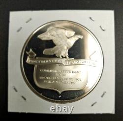 Postmasters of America Sterling Silver Medal Coins. Franklin Mint. Lot of Ten