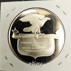 Postmasters of America Sterling Silver Medal Coins. Franklin Mint. Lot of Ten