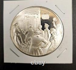Postmasters of America Sterling Silver Medal Coins. Franklin Mint. Lot of Ten