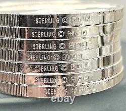 Postmasters of America Sterling Silver Medal Coins. Franklin Mint. Lot of Ten