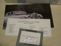 Pre-owned Franklin mint 1955 Rolls Royce Silver cloud 1, Boxed