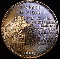President Richard M Nixon Franklin Mint 1oz 925 Sterling Silver round C3878