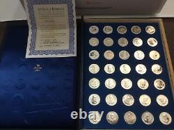 Presidential Sterling Silver Commemorative Medals Set