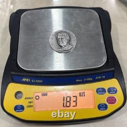 RARE 1976 Jimmy Carter Silver Medal 1.83ozt. 999 Beautiful And 3d design Coin