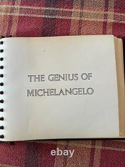 RARE! Franklin Mint The Genius Of Michelangelo 60 Silver Coin And Book Set