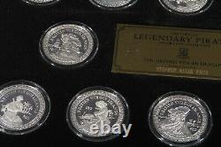 RARE Legendary Pirates Sterling Silver 12 Coins, Franklin Mint, Queen Elizabeth