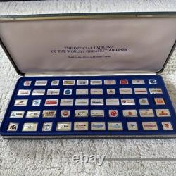 RARE Official Emblems of the World's Greatest Airlines Solid Sterling Silver