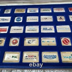 RARE Official Emblems of the World's Greatest Airlines Solid Sterling Silver