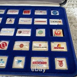 RARE Official Emblems of the World's Greatest Airlines Solid Sterling Silver