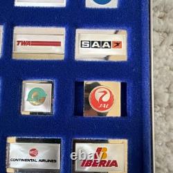 RARE Official Emblems of the World's Greatest Airlines Solid Sterling Silver