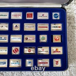 RARE Official Emblems of the World's Greatest Airlines Solid Sterling Silver