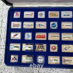 RARE Official Emblems of the World's Greatest Airlines Solid Sterling Silver