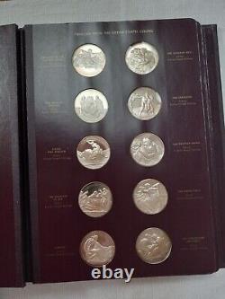 RARE! The Genius of Michelangelo Franklin Mint Sterling Silver Coin Medallions