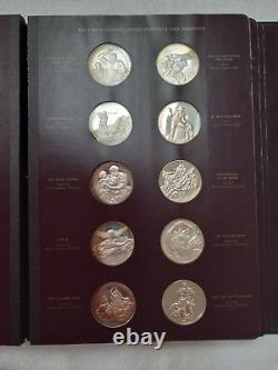 RARE! The Genius of Michelangelo Franklin Mint Sterling Silver Coin Medallions