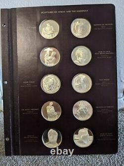 RARE The Genius of Michelangelo Franklin Mint Sterling Silver MEDALLIONS