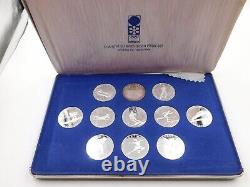 RARE XI Winter Olympic Silver Proof Set Sapporo'72 Official (11 Proof silver)