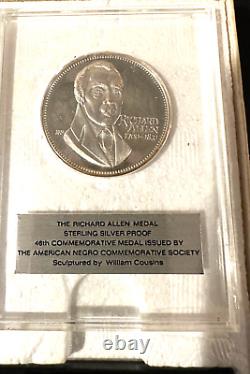 RICHARD ALLEN Old Proof Sterling Silver Medal