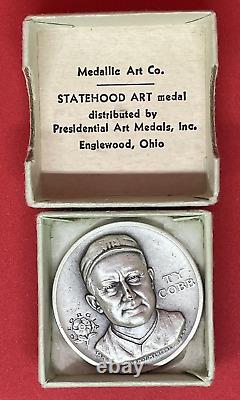 Rare 1960's TY COBB Georgia Medallic Art Co. 999 Silver coin 25 grams