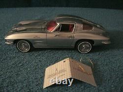 Rare 1963 Chevy Corvette Fuelie Coupe Fiberglass Version Franklin Mint 1/24