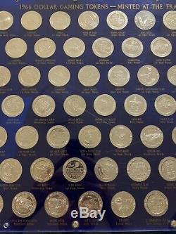 Rare 1966 Franklin Mint $1 72 Piece 40% Silver Proof Set Tokens Casino Chip Nv