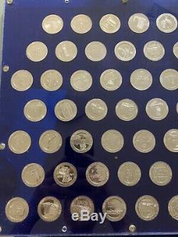 Rare 1966 Franklin Mint $1 72 Piece 40% Silver Proof Set Tokens Casino Chip Nv