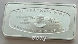 Rare 1971 Harris Trust Chicago Franklin Mint 925 Silver bar #13 1.9 ASW