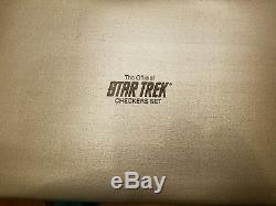 Rare 1989 Star Trek-Official Franklin Mint Gold/Silver Checkers set in case