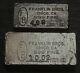 Rare 4.99&10.02 Oz Franklin Brothers Chico California Vintage Silver Bar Set