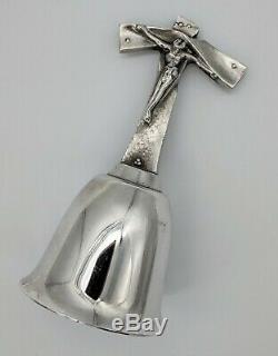 Rare Collectible Salvador Dali Easter Christ 1976 Franklin Mint Silver Bell