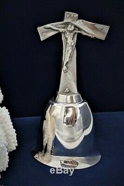 Rare Collectible Salvador Dali Easter Christ 1976 Franklin Mint Silver Bell
