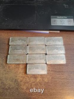 Rare Franklin Mint 1000 Grain Sterling Silver Ship Bar 10 Available