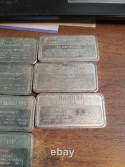 Rare Franklin Mint 1000 Grain Sterling Silver Ship Bar 10 Available