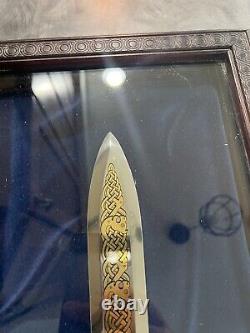 Rare Franklin Mint 1988 The Viking Dragon Knife Dagger By Sid Burt No Key