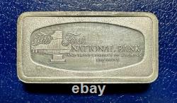 Rare Franklin Mint 2 oz. Bar (Silver) Cheyenne Wyoming 1st National
