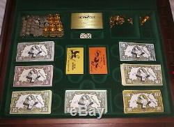 Rare Franklin Mint Monopoly Complete Lovely Condition Gold & Silver Plated Piece