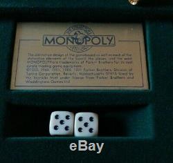 Rare Franklin Mint Monopoly Complete Lovely Condition Gold & Silver Plated Piece
