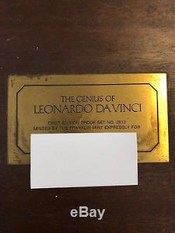 Rare Franklin Mint The Genius Of Leonardo Da Vinci 50 Round Set 104 Troy Oz