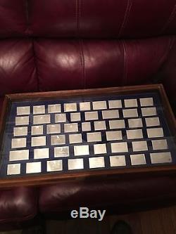 Reduced! Franklin Mint 1st Ed. Proof 50 Silver Flag Ingots/coins Total 104 Ounces