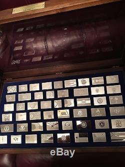 Reduced! Franklin Mint 1st Ed. Proof 50 Silver Flag Ingots/coins Total 104 Ounces
