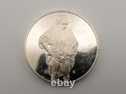 Rembrandt, A Woman Bathing in a Stream Franklin Mint, Sterling Round 66.4 gram