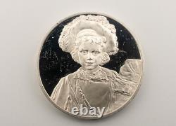Rembrandt, Boy in Fanciful Dress Franklin Mint, Sterling Round 65.7 grams