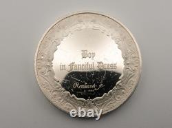Rembrandt, Boy in Fanciful Dress Franklin Mint, Sterling Round 65.7 grams