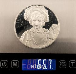 Rembrandt, Boy in Fanciful Dress Franklin Mint, Sterling Round 65.7 grams