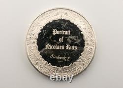 Rembrandt, Portrait of Nicolaes Ruts Franklin Mint, Sterling Round 66.5 grams