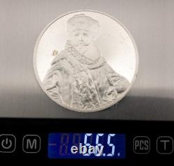 Rembrandt, Portrait of Nicolaes Ruts Franklin Mint, Sterling Round 66.5 grams
