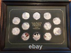 Robert Frost Limited Edition Proof Set- Norman Rockwell's Tribute 999 Sterling