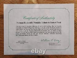 Robert Frost Limited Edition Proof Set- Norman Rockwell's Tribute 999 Sterling