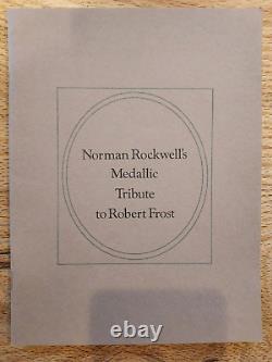 Robert Frost Limited Edition Proof Set- Norman Rockwell's Tribute 999 Sterling