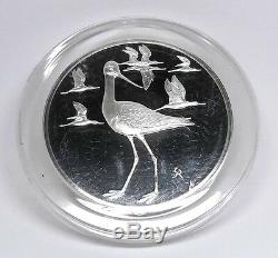 Robert's Birds AVOCETS 2 oz Proof Sterling Silver Coin Franklin Mint Medal FM